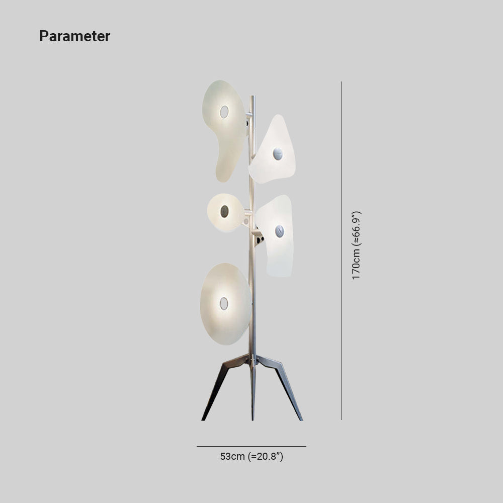 Modern Geométrico Metal LED Lámpara de Pie