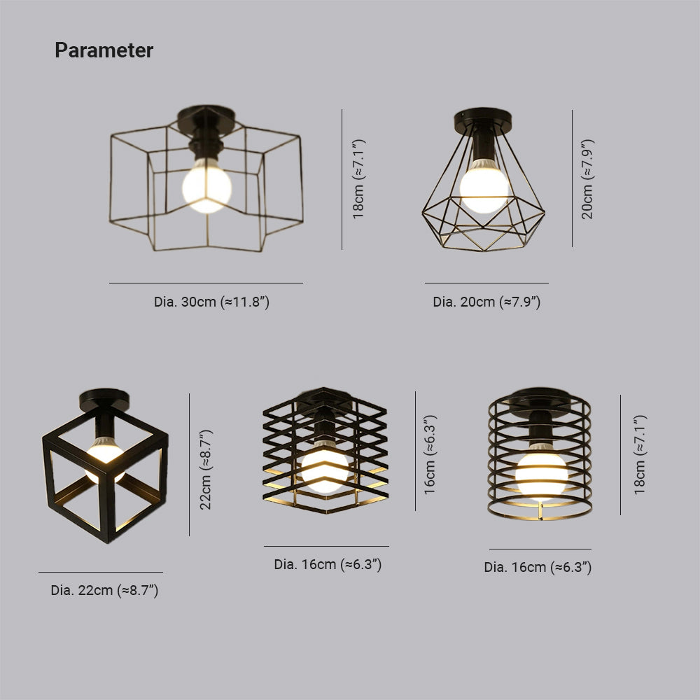 Herbert Moderno LED Luces de Techo Geometría Dormitorio Sala de Estar