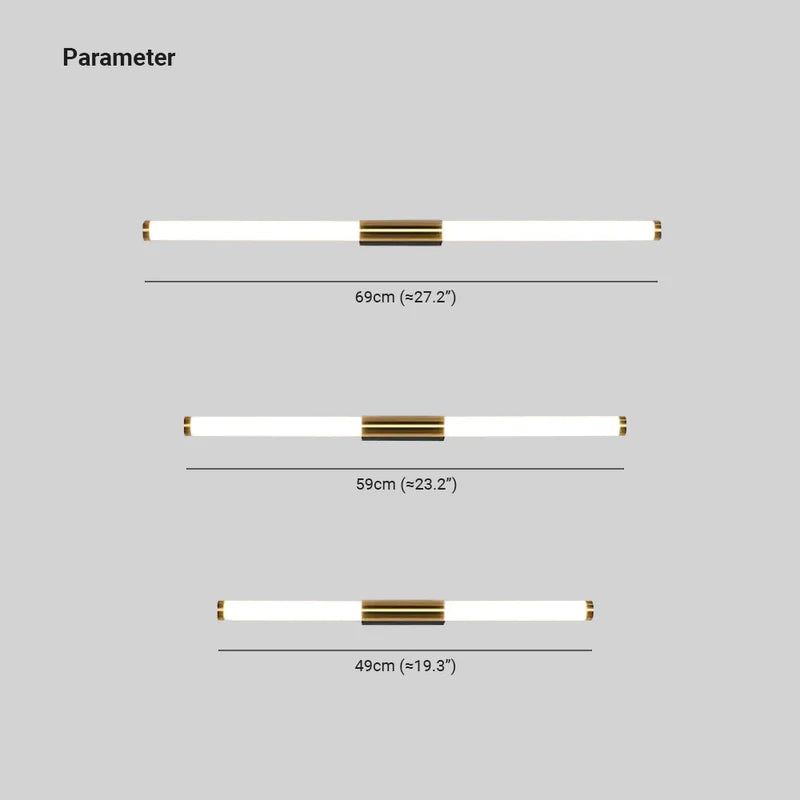 Leigh Minimalista Lineal Metal/Acrílico Aplique de Pared, Blanco
