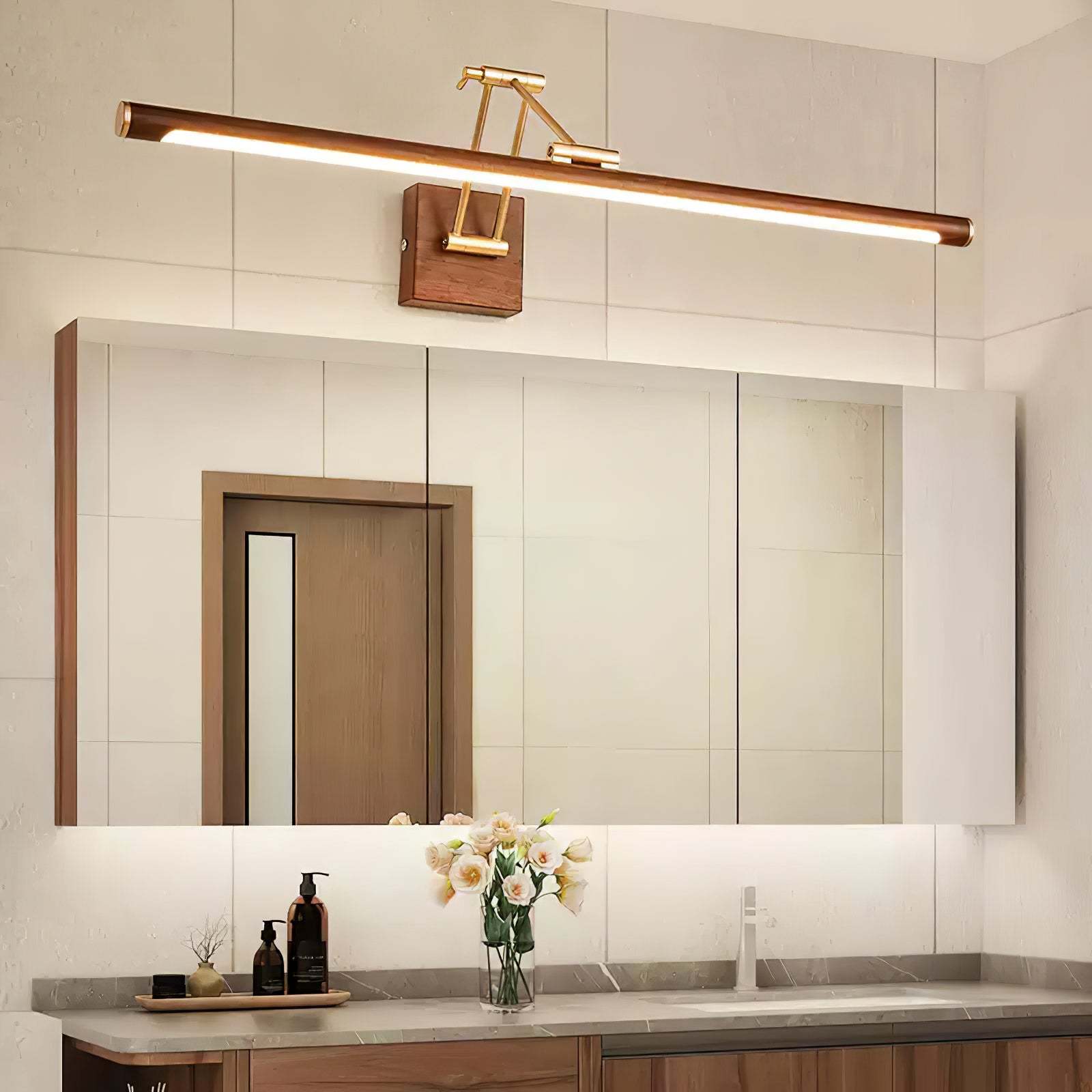 Walnut Color Linear Adjustable Aplique