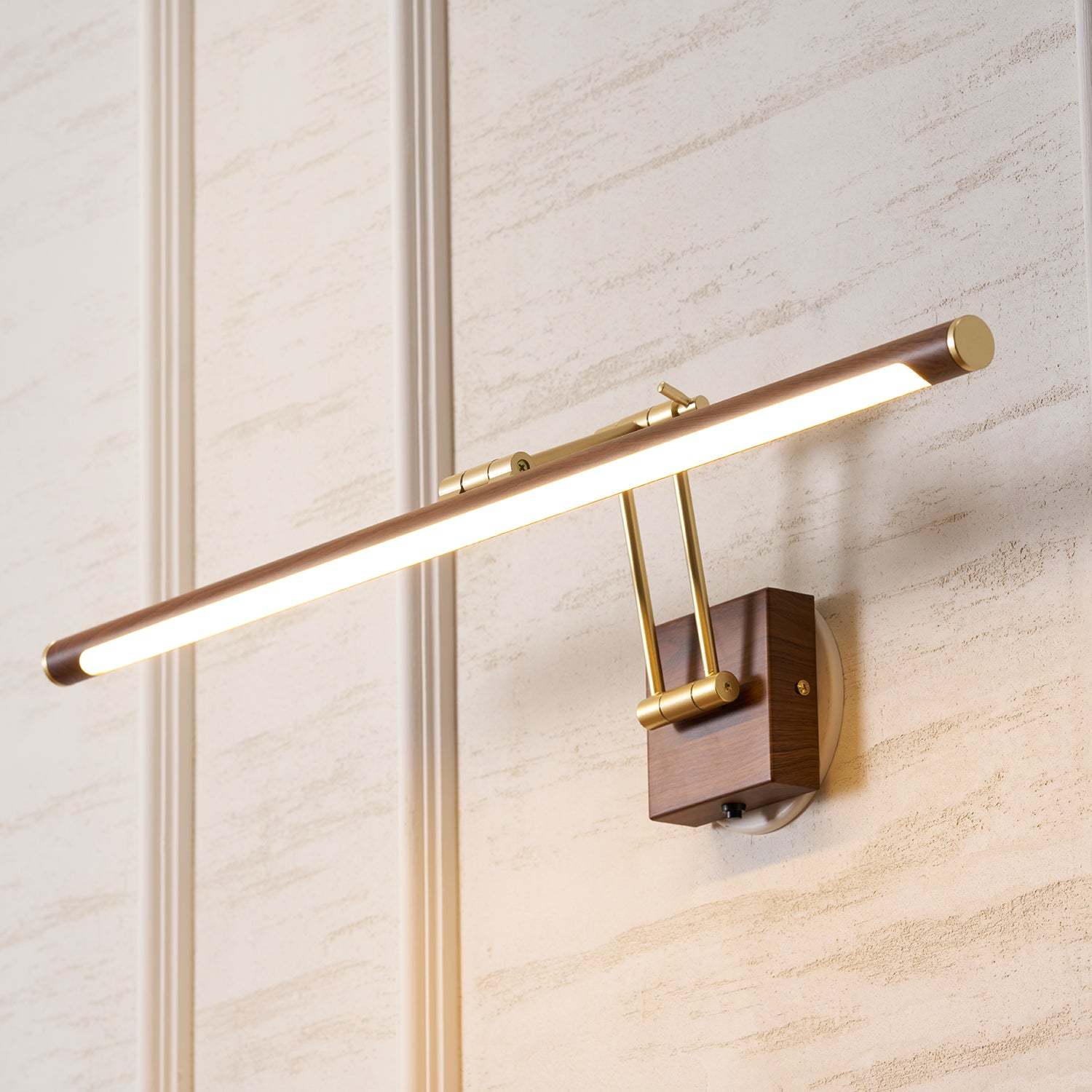 Walnut Color Linear Adjustable Aplique