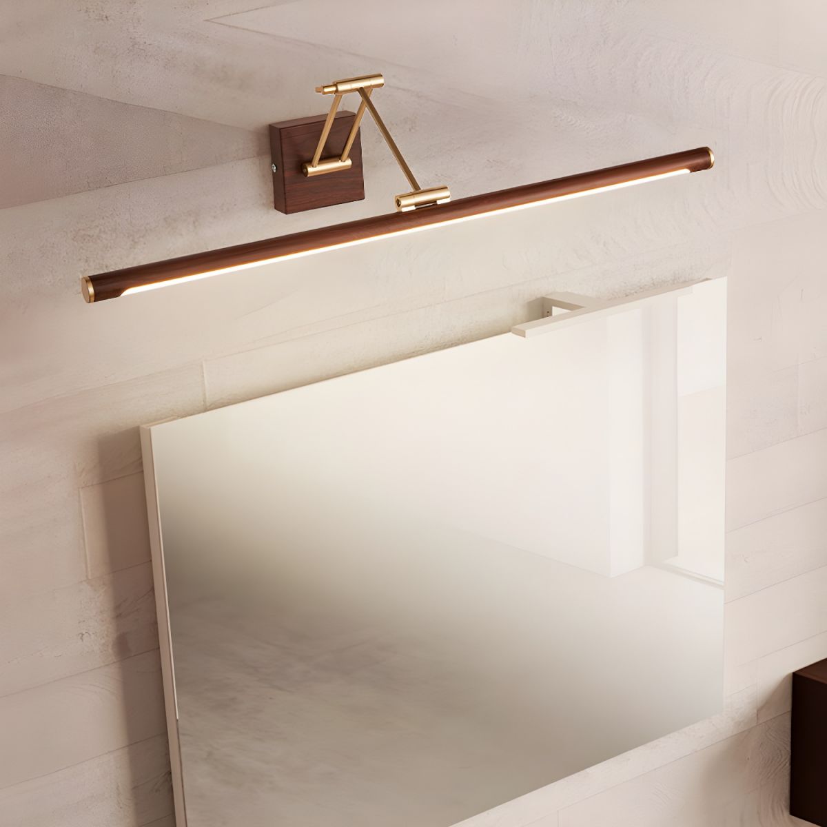Walnut Color Linear Adjustable Aplique