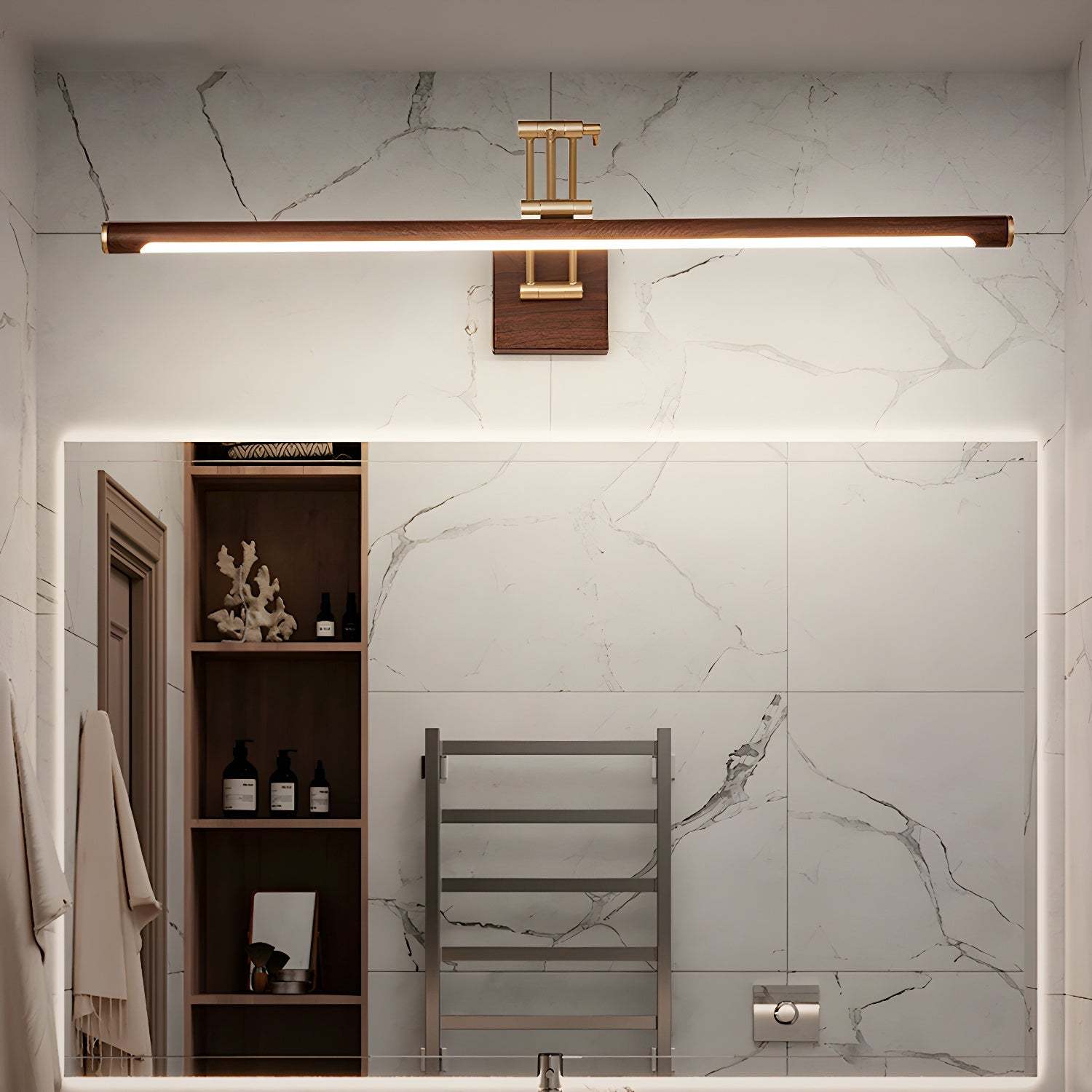Walnut Color Linear Adjustable Aplique