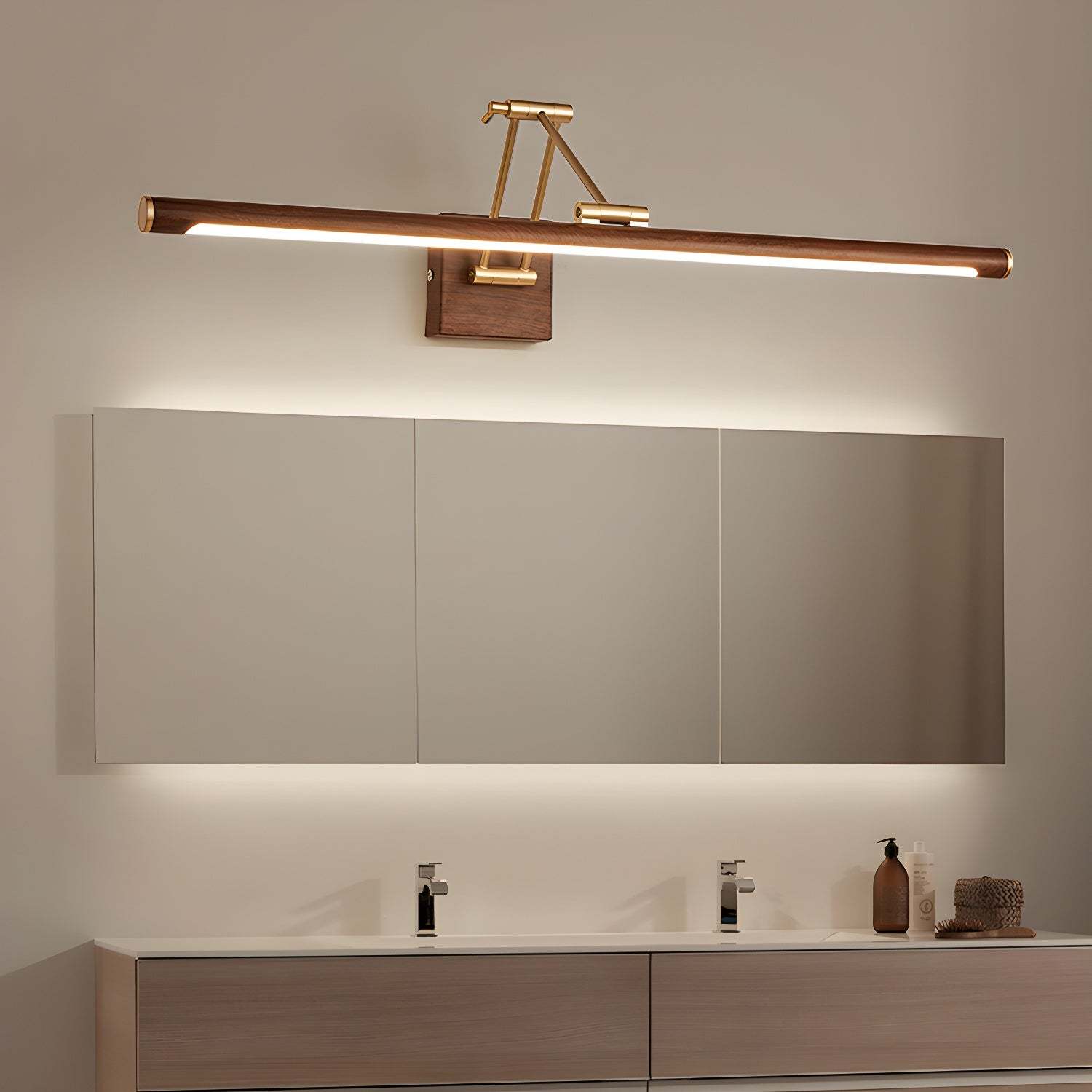 Walnut Color Linear Adjustable Aplique