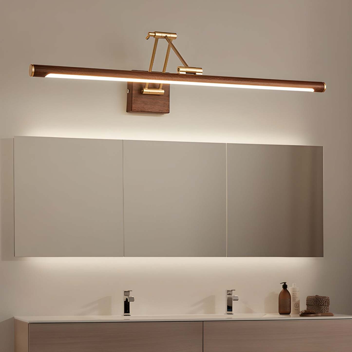 Walnut Color Linear Adjustable Aplique