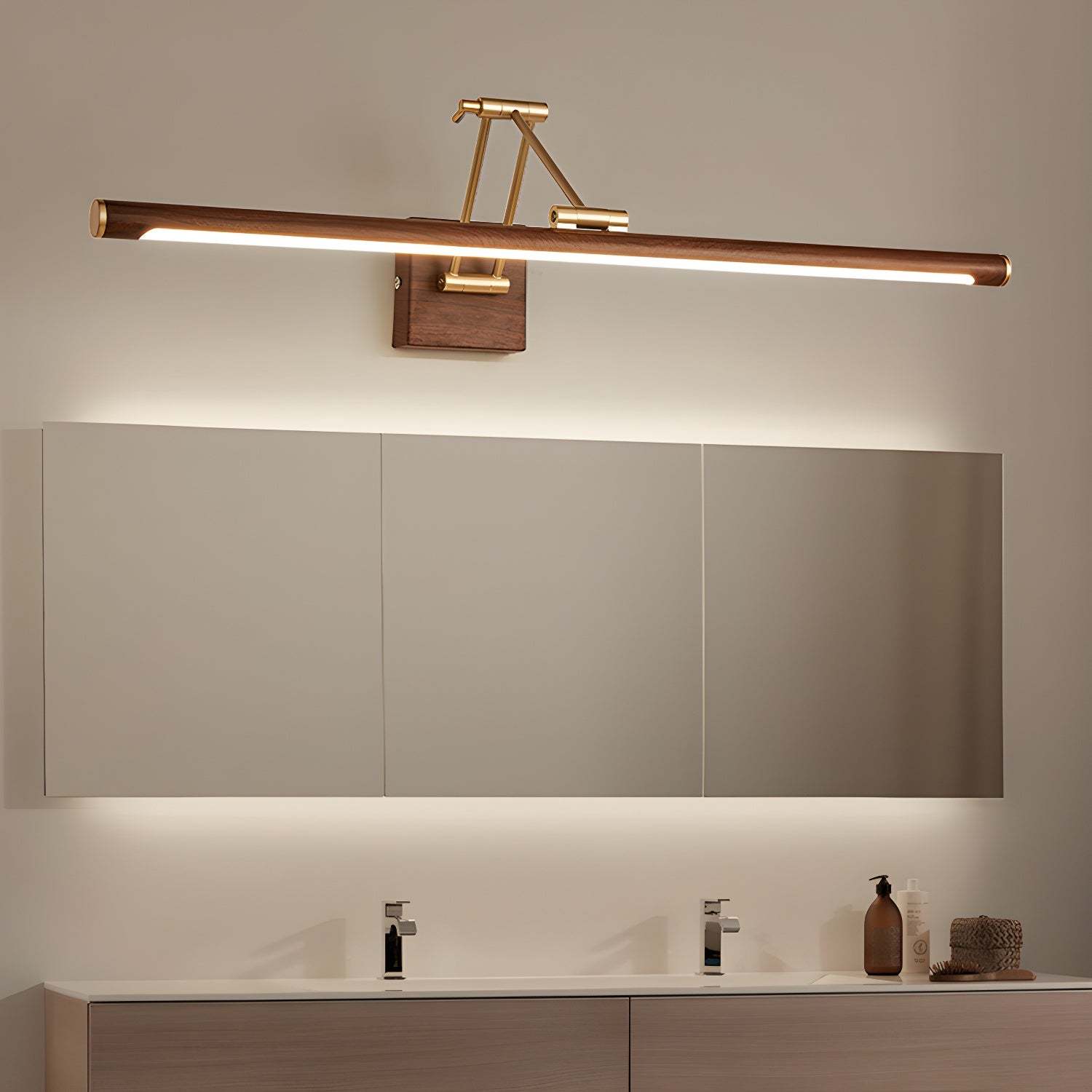 Walnut Color Linear Adjustable Aplique