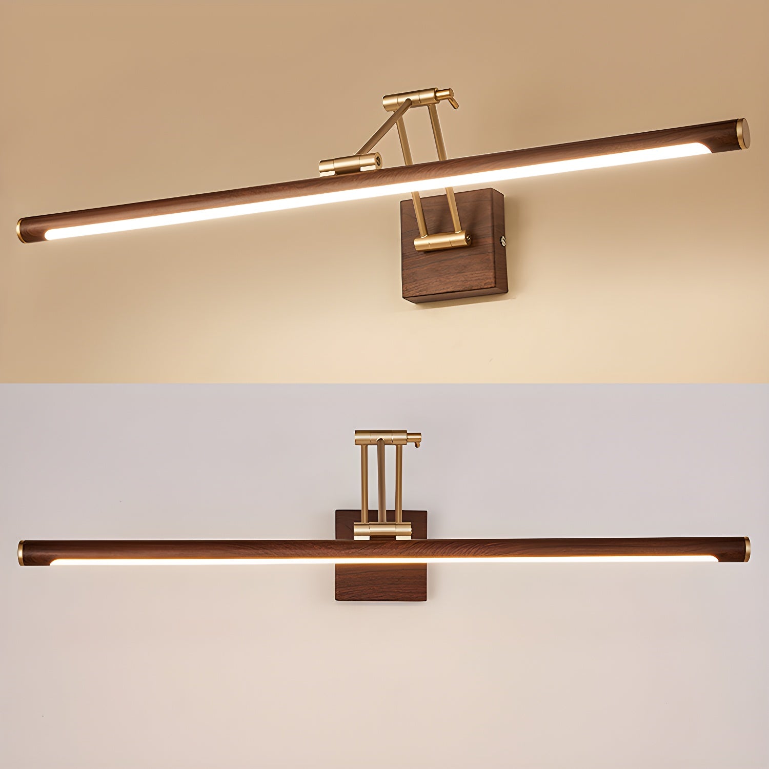 Walnut Color Linear Adjustable Aplique