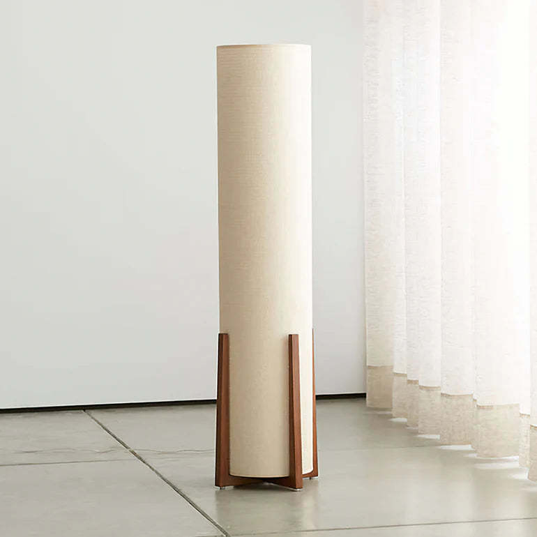 Hakka Natural Fabric Wood Floor Light