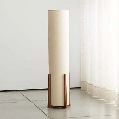 Hakka Natural Fabric Wood Floor Light
