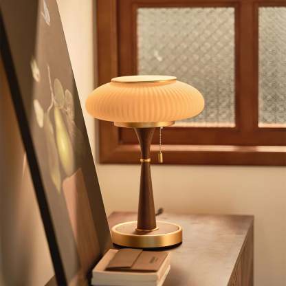 Drift Wood and Glass Table Lamp