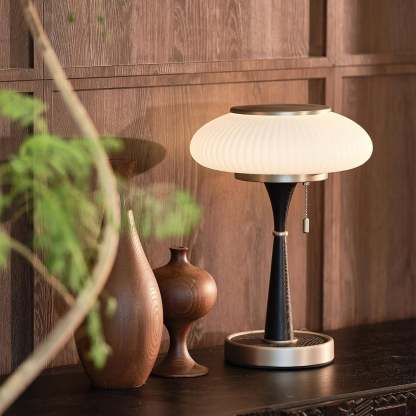 Drift Wood and Glass Table Lamp