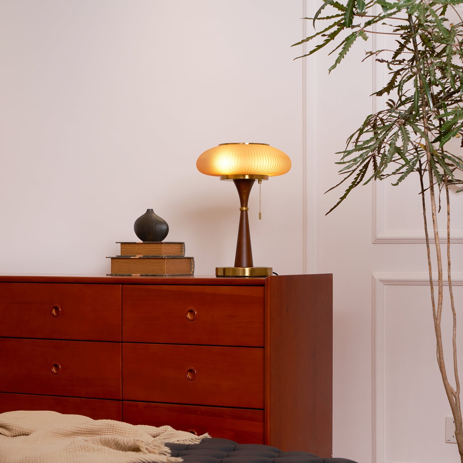 Drift Wood and Glass Table Lamp
