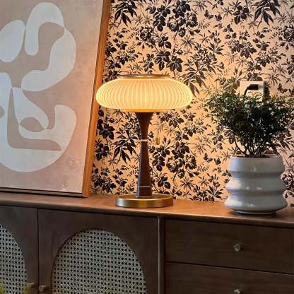 Drift Wood and Glass Table Lamp