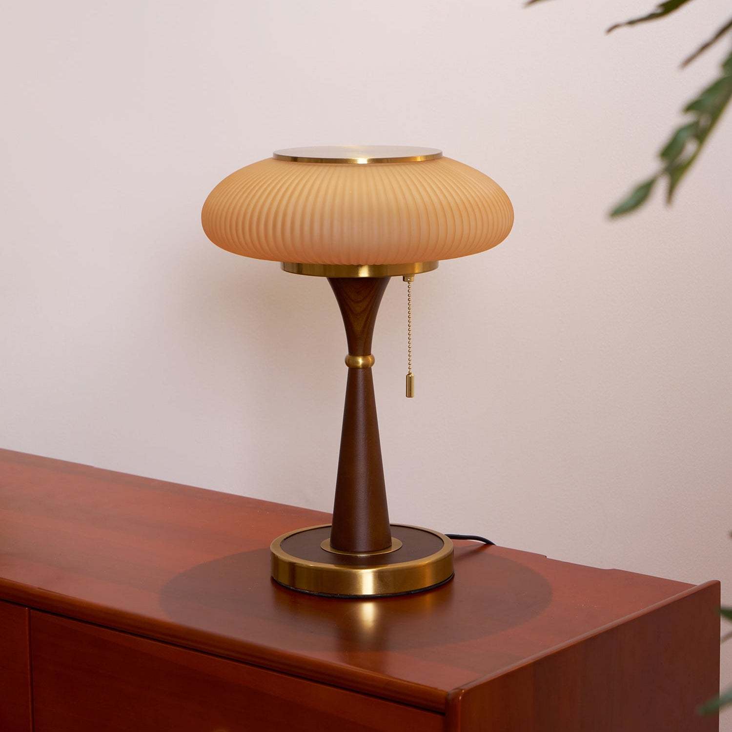 Drift Wood and Glass Table Lamp