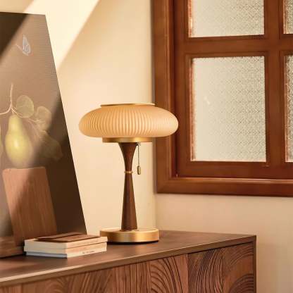 Drift Wood and Glass Table Lamp