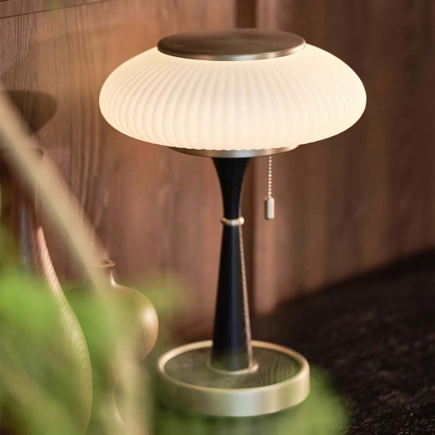 Drift Wood and Glass Table Lamp