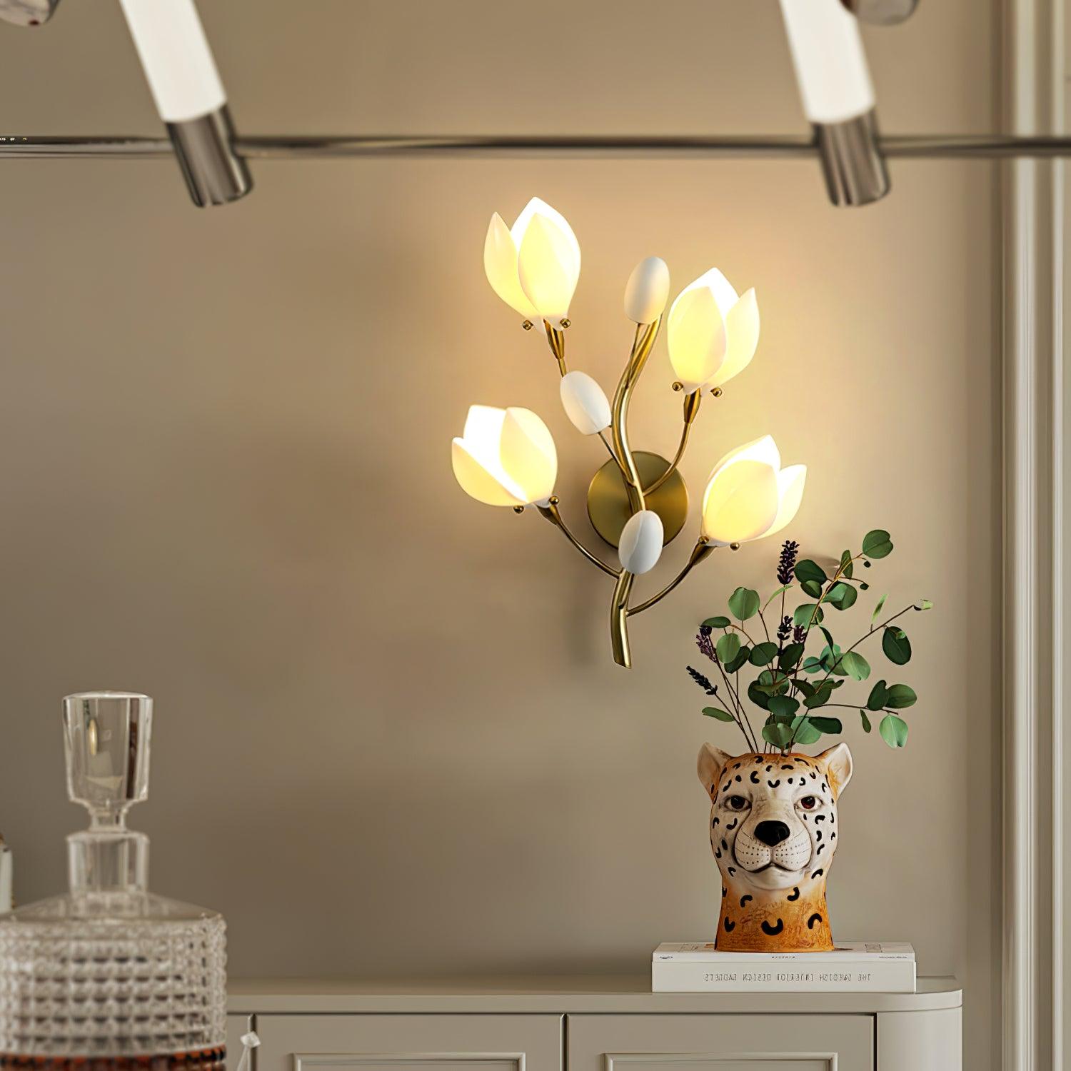 Porcelain Magnolia Aplique