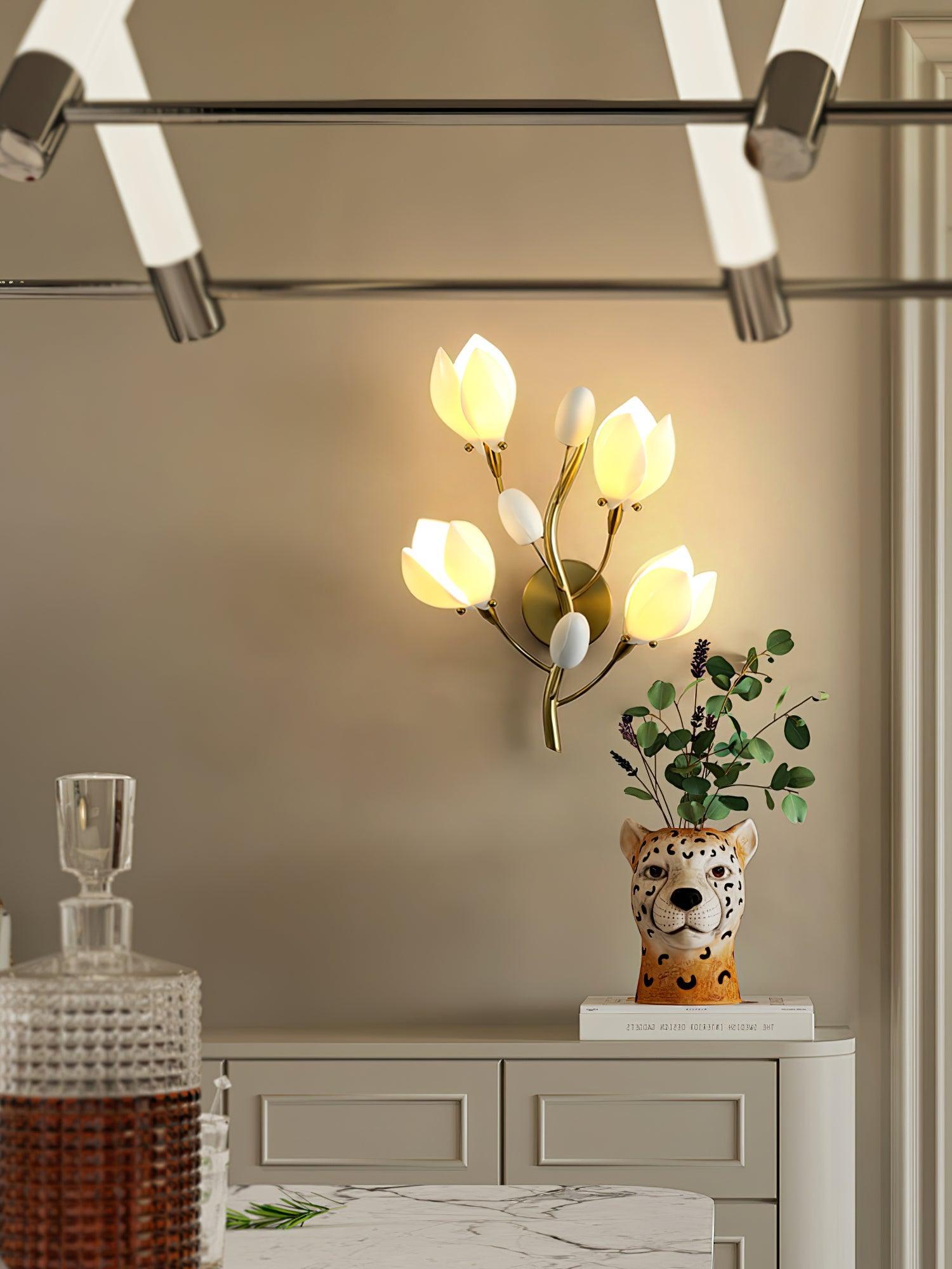 Porcelain Magnolia Aplique