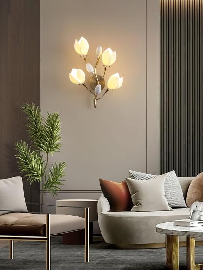 Porcelain Magnolia Aplique