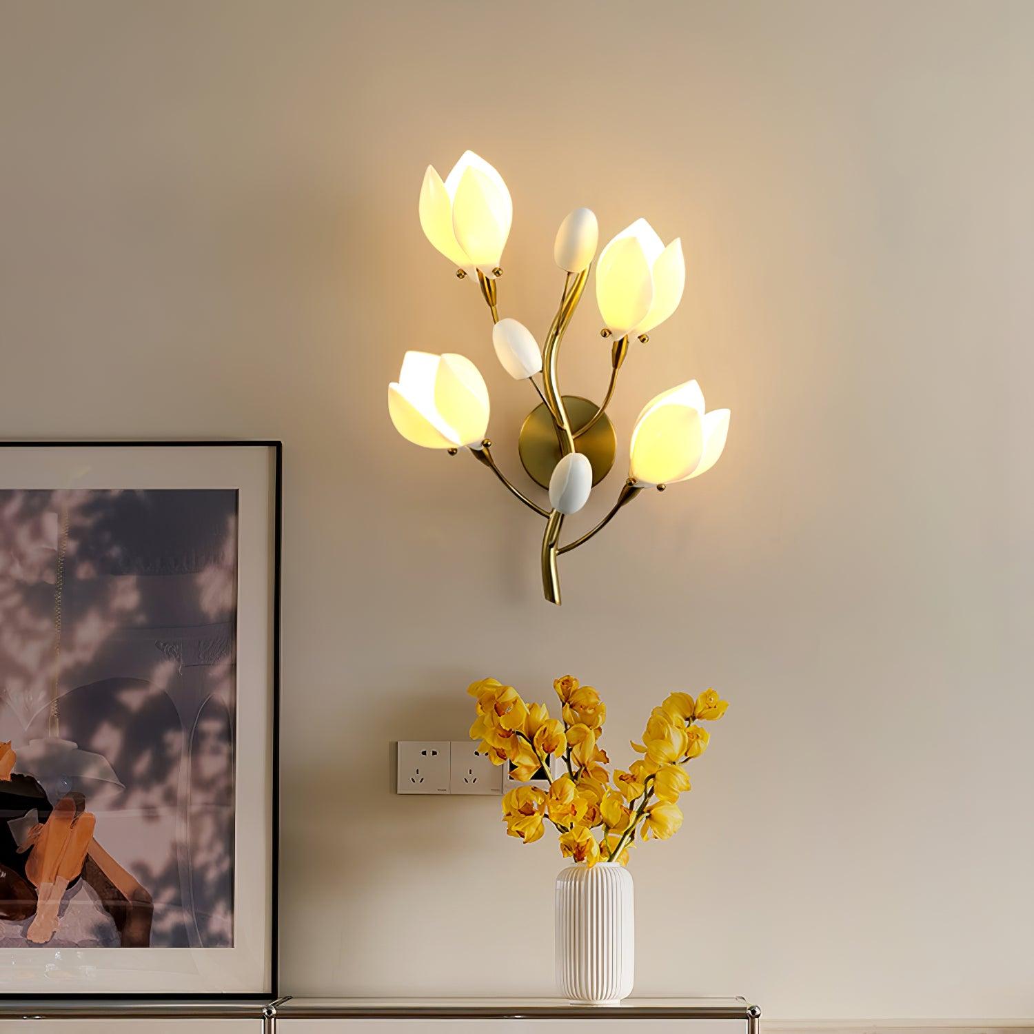 Porcelain Magnolia Aplique