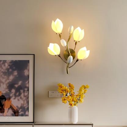 Porcelain Magnolia Aplique