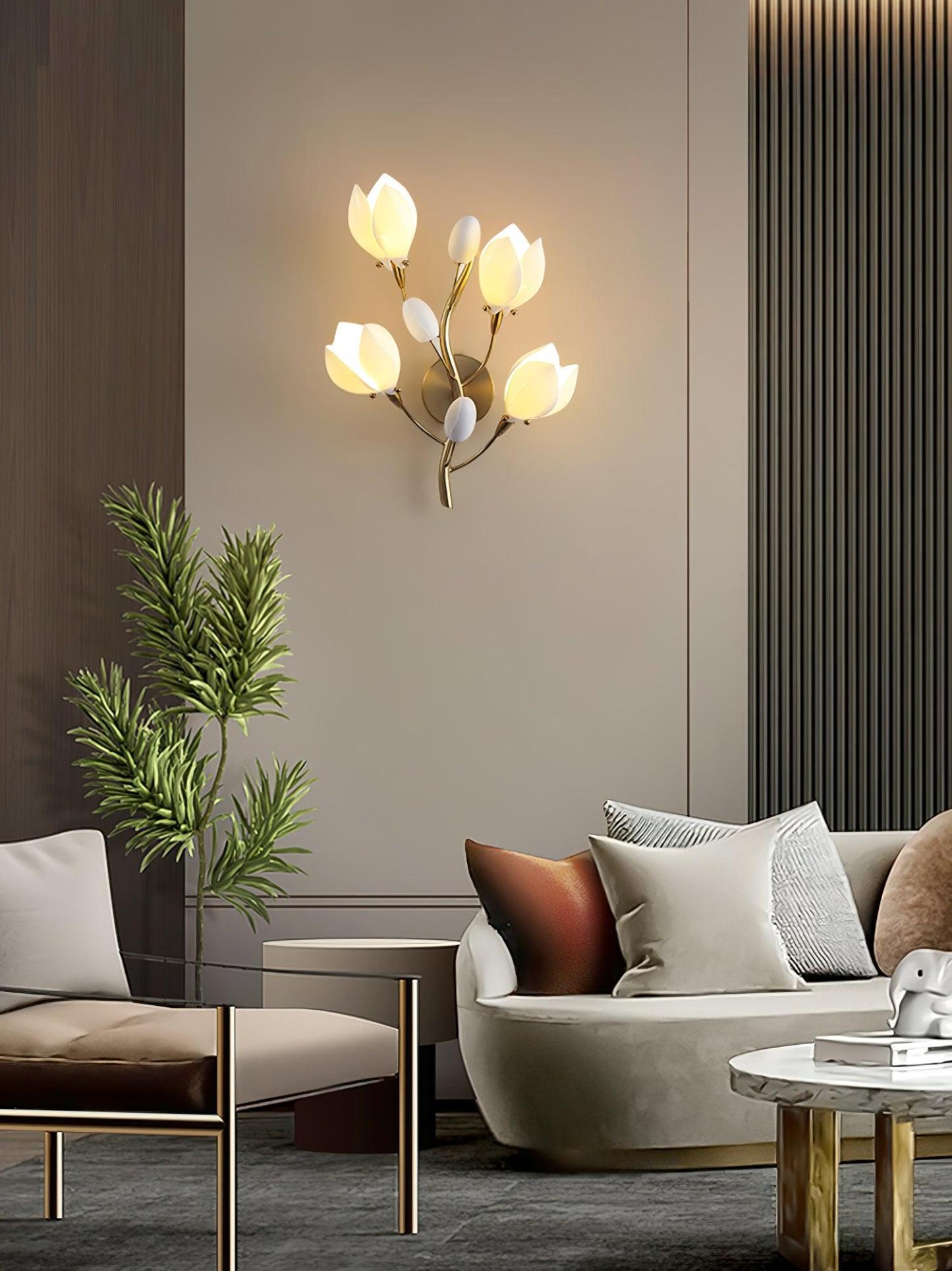 Porcelain Magnolia Aplique