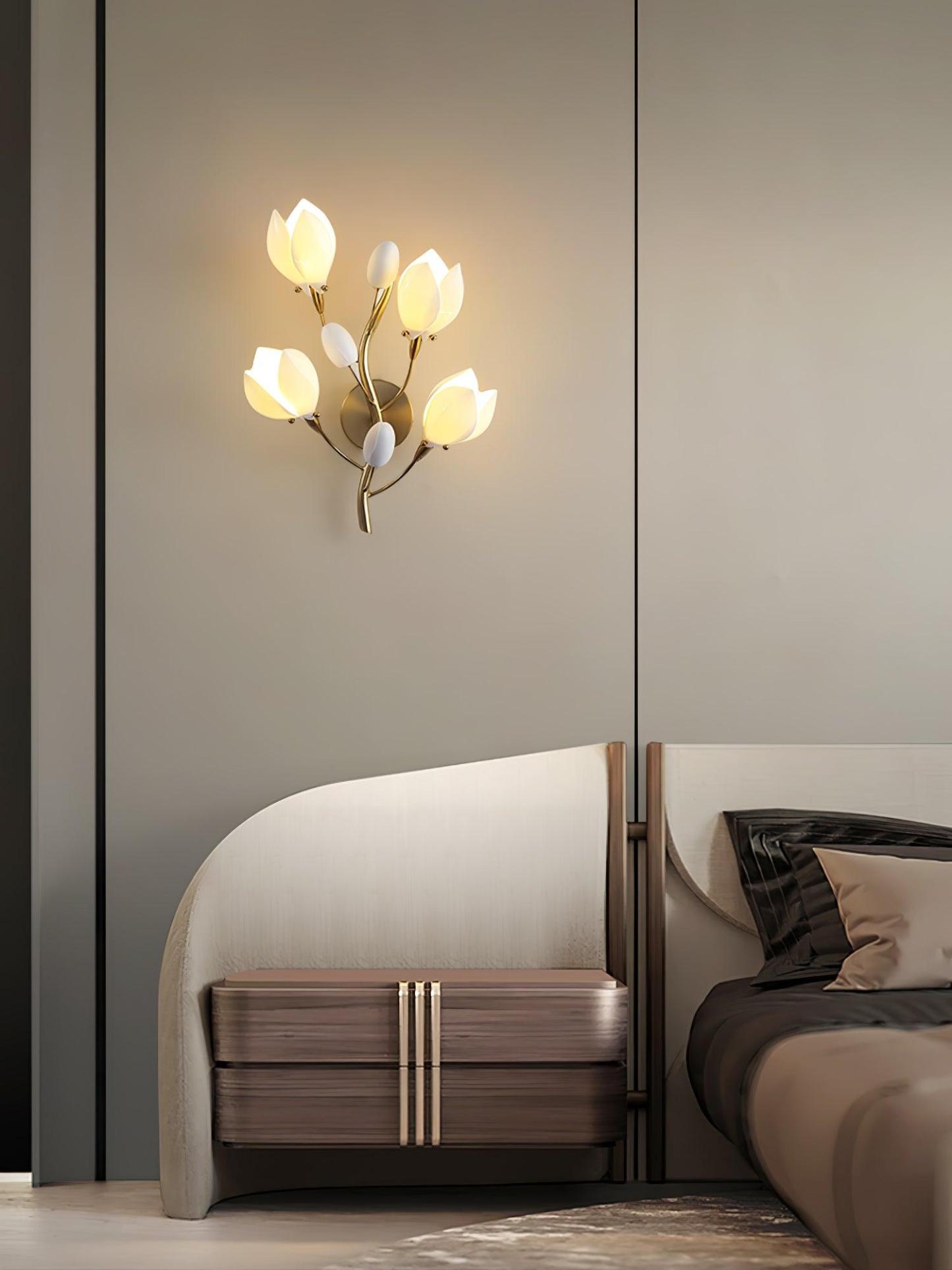 Porcelain Magnolia Aplique