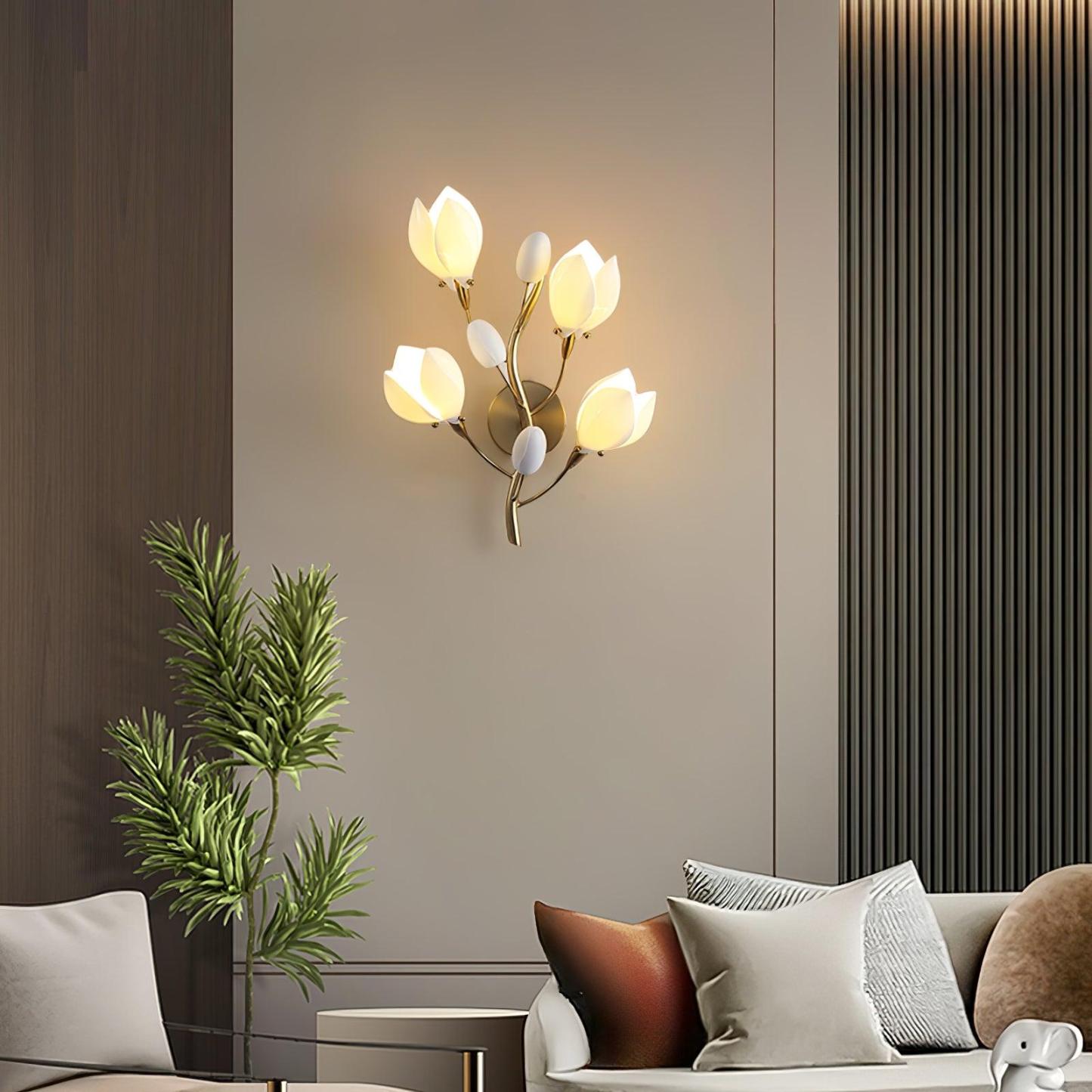 Porcelain Magnolia Aplique