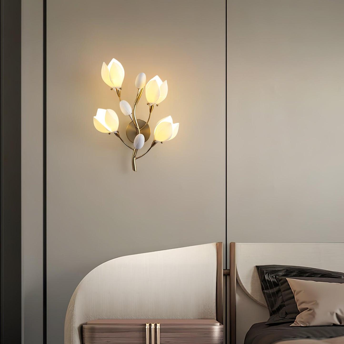 Porcelain Magnolia Aplique