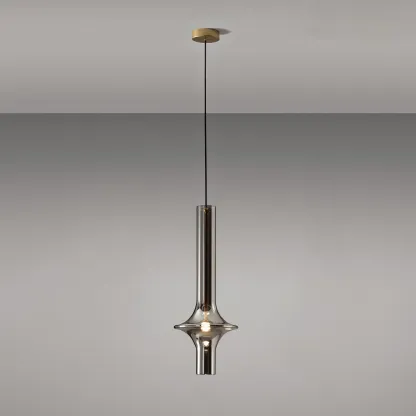 Hailie Minimalism Glass  Metal Pendant Light Bedroom Living Room
