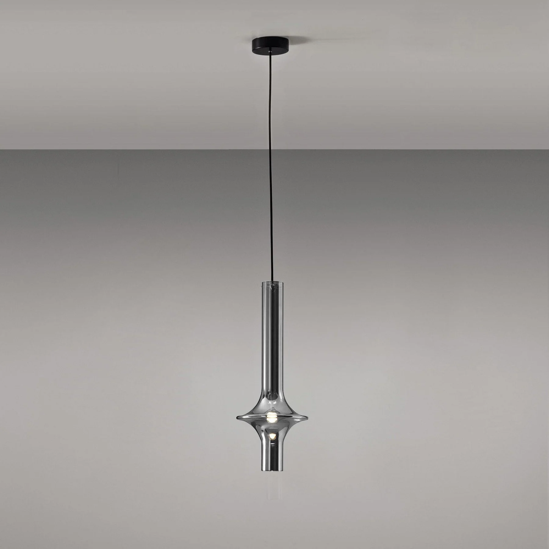 Hailie Minimalism Glass  Metal Pendant Light Bedroom Living Room