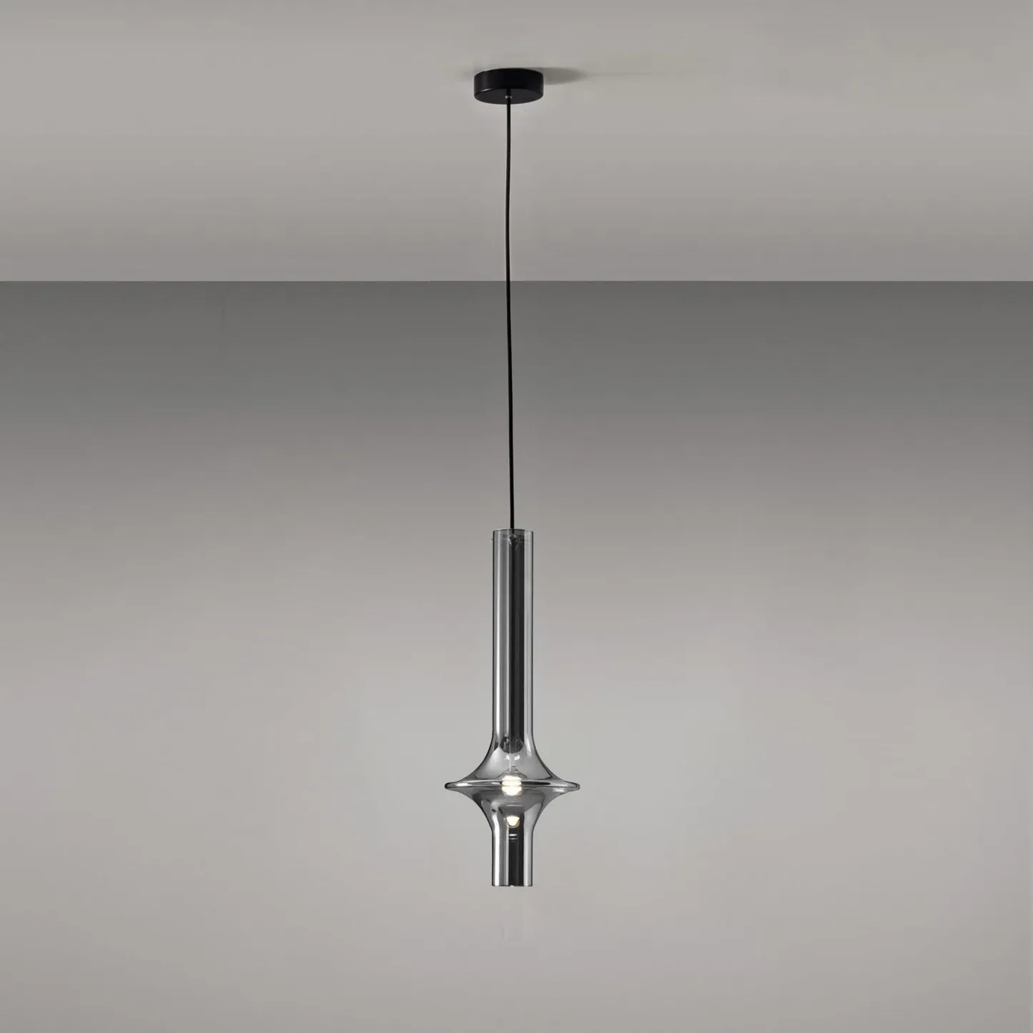 Hailie Minimalism Glass  Metal Pendant Light Bedroom Living Room