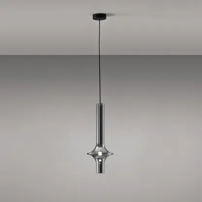 Hailie Minimalism Glass  Metal Pendant Light Bedroom Living Room