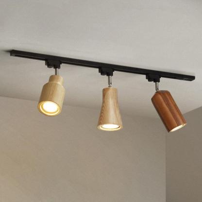 Ozawa Modern Wood Track Ceiling Light Living Room Bedroom Hallway