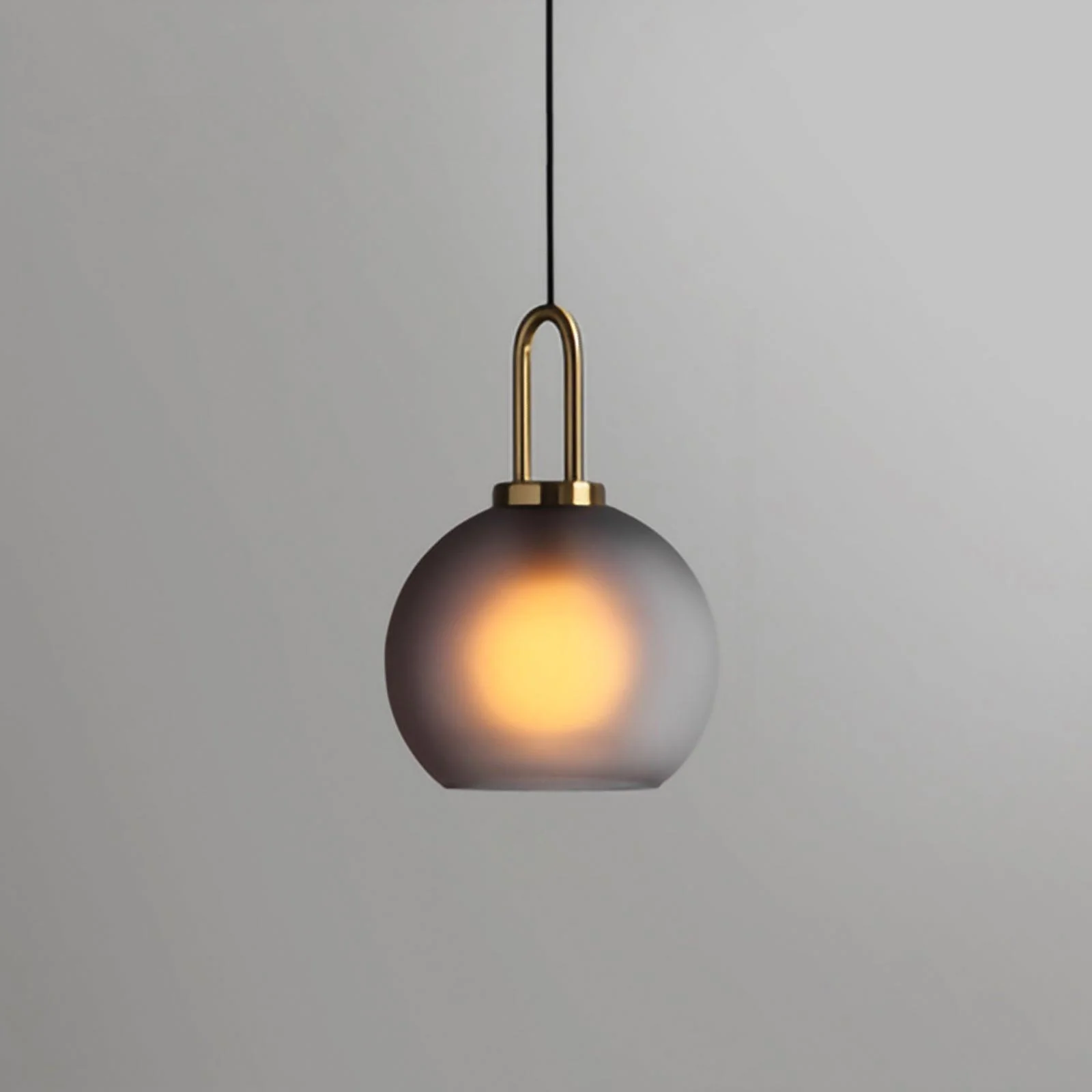 Hailie Modern Round Glass Pendant Light Bedroom Hallway Living Room