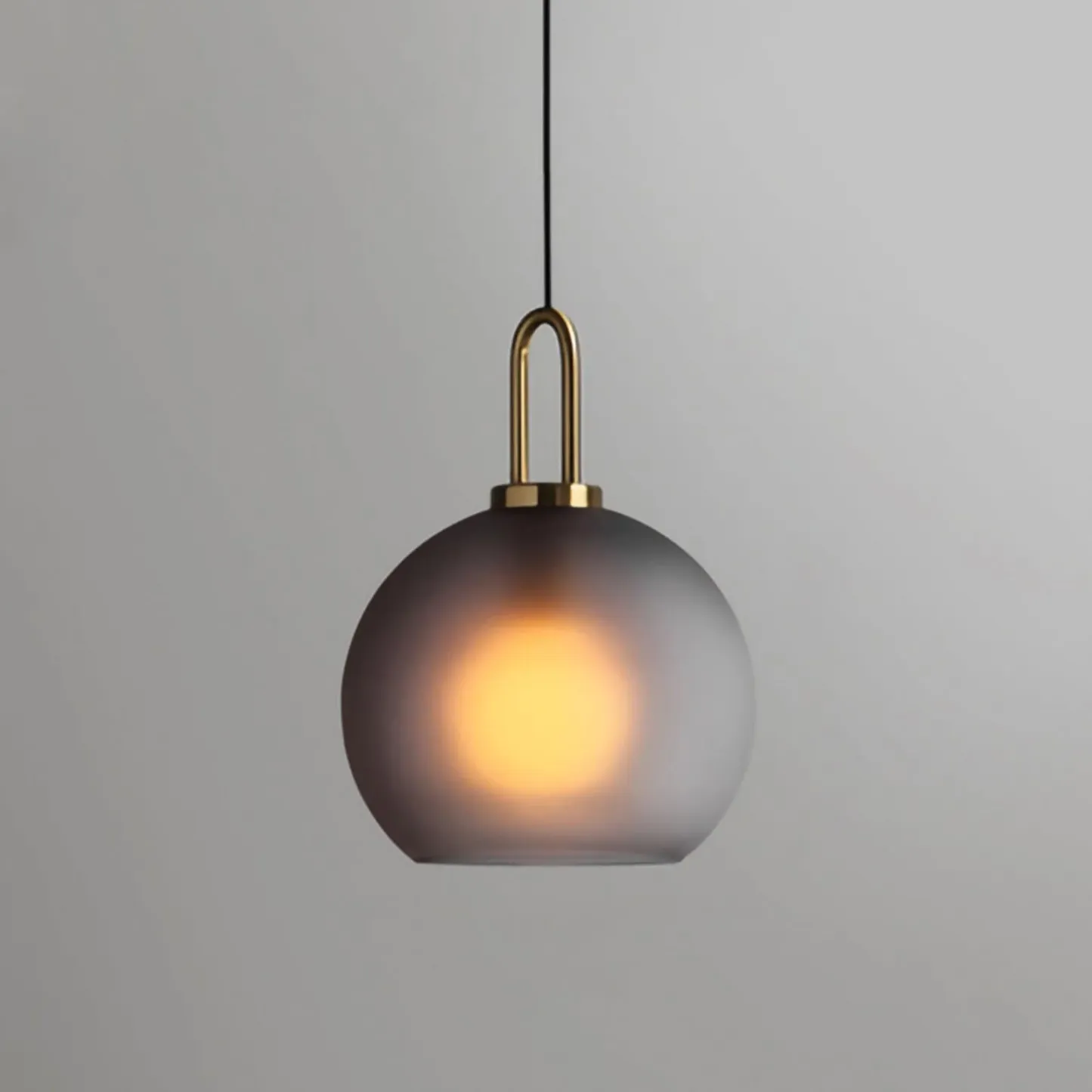 Hailie Modern Round Glass Pendant Light Bedroom Hallway Living Room