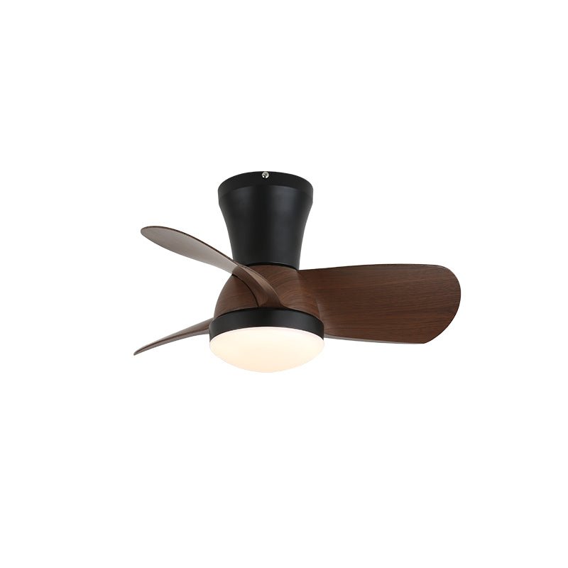 Ventilador de techo Luvora minimalista, mostrando la pantalla blanca
