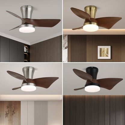 Ventilador de techo Luvora minimalista en un salón moderno