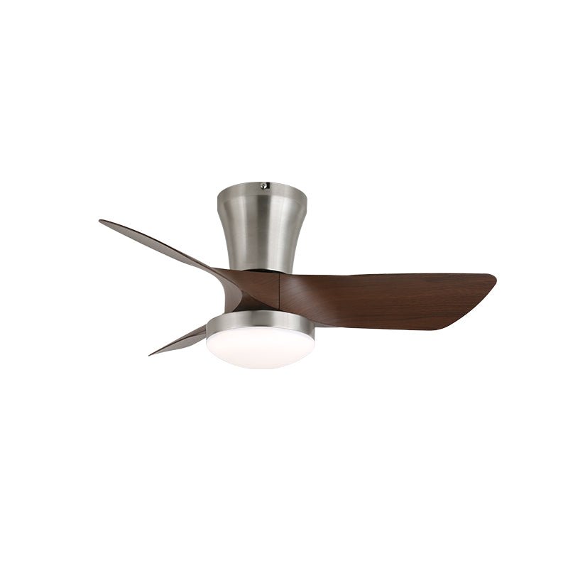 Ventilador de techo Luvora minimalista, ilustrando el control de 6 velocidades