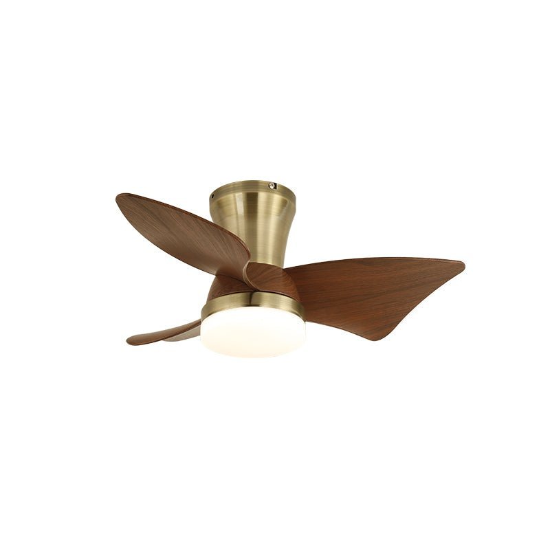 Ventilador de techo Luvora minimalista de madera con luz, varios tamaños de modelo