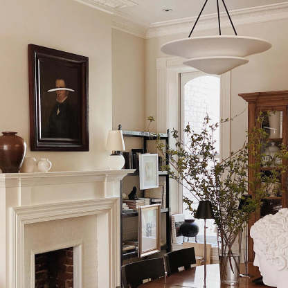 Retro Plaster Brass Chandelier