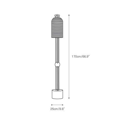 Retro Lantern Glass Floor Lamp