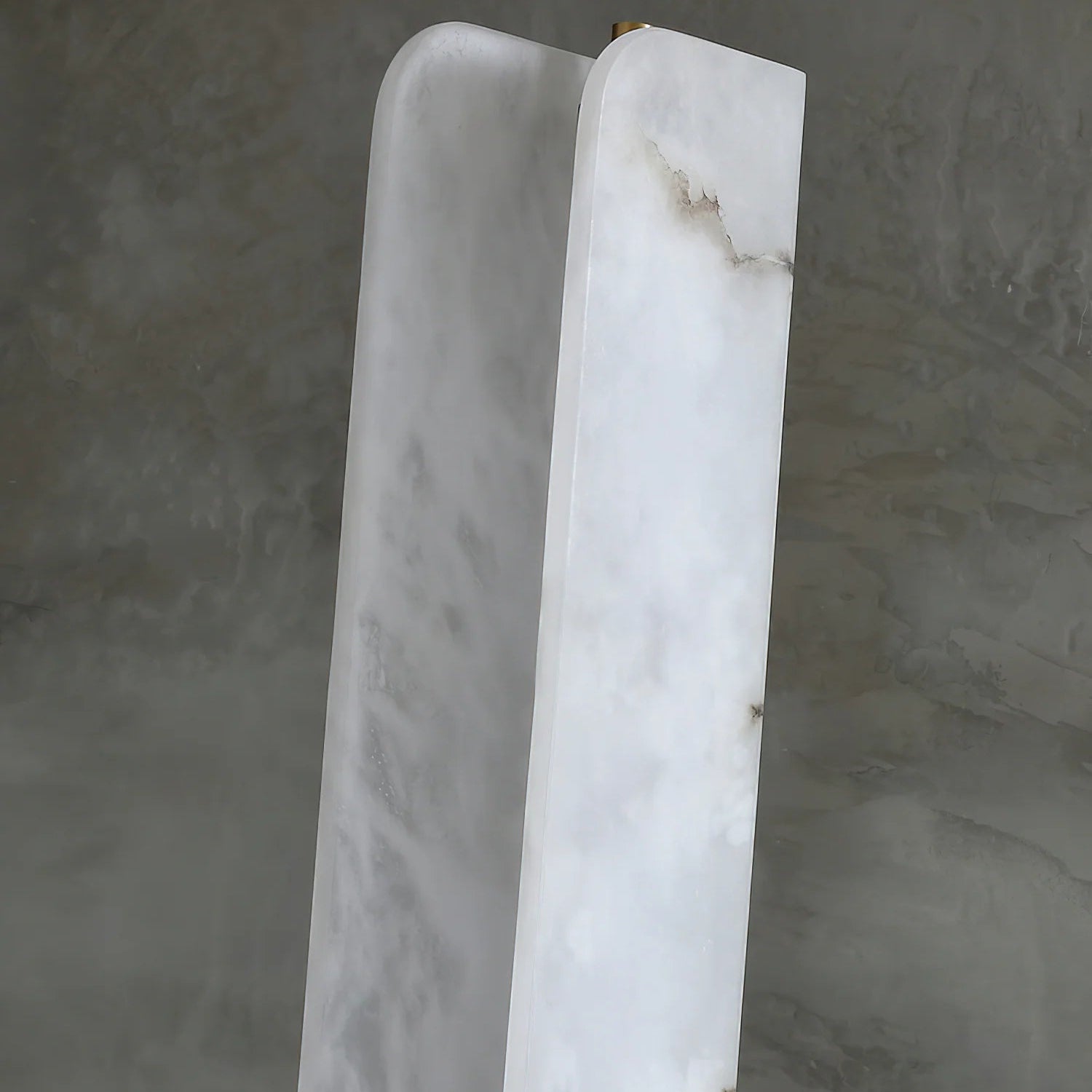 Dune Minimalist Alabaster Floor Lamp