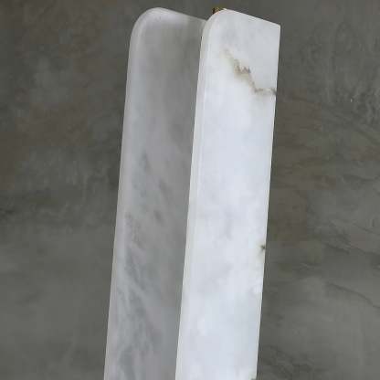 Dune Minimalist Alabaster Floor Lamp