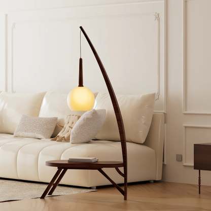 Drift Solid Wood Coffee Table Floor Lamp