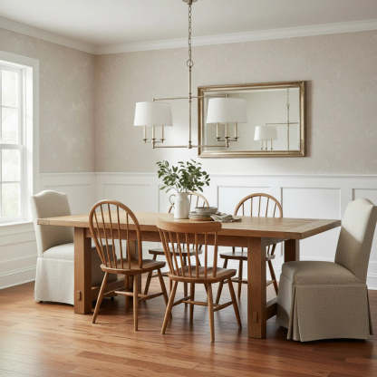Axis Fabric Brass Chandelier