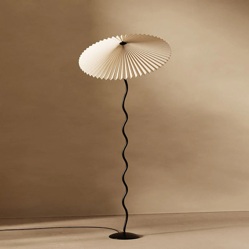 Retro Squiggle Metal Floor Lamp