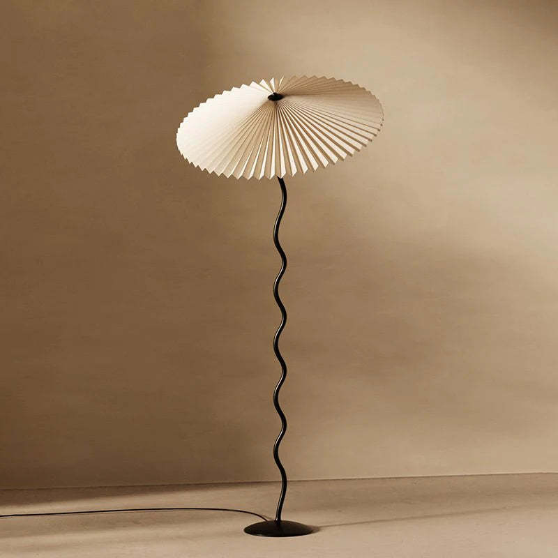Retro Squiggle Metal Floor Lamp