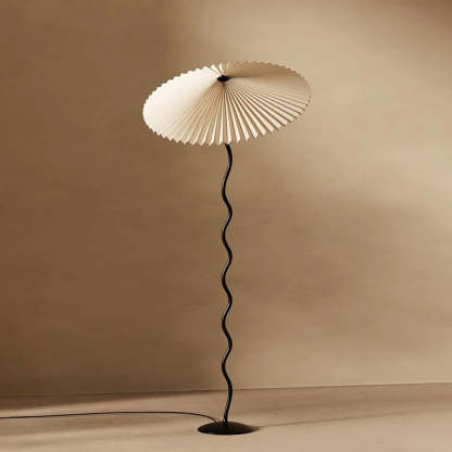 Retro Squiggle Metal Floor Lamp