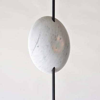 Dune Marble Round Resin Floor Lamp